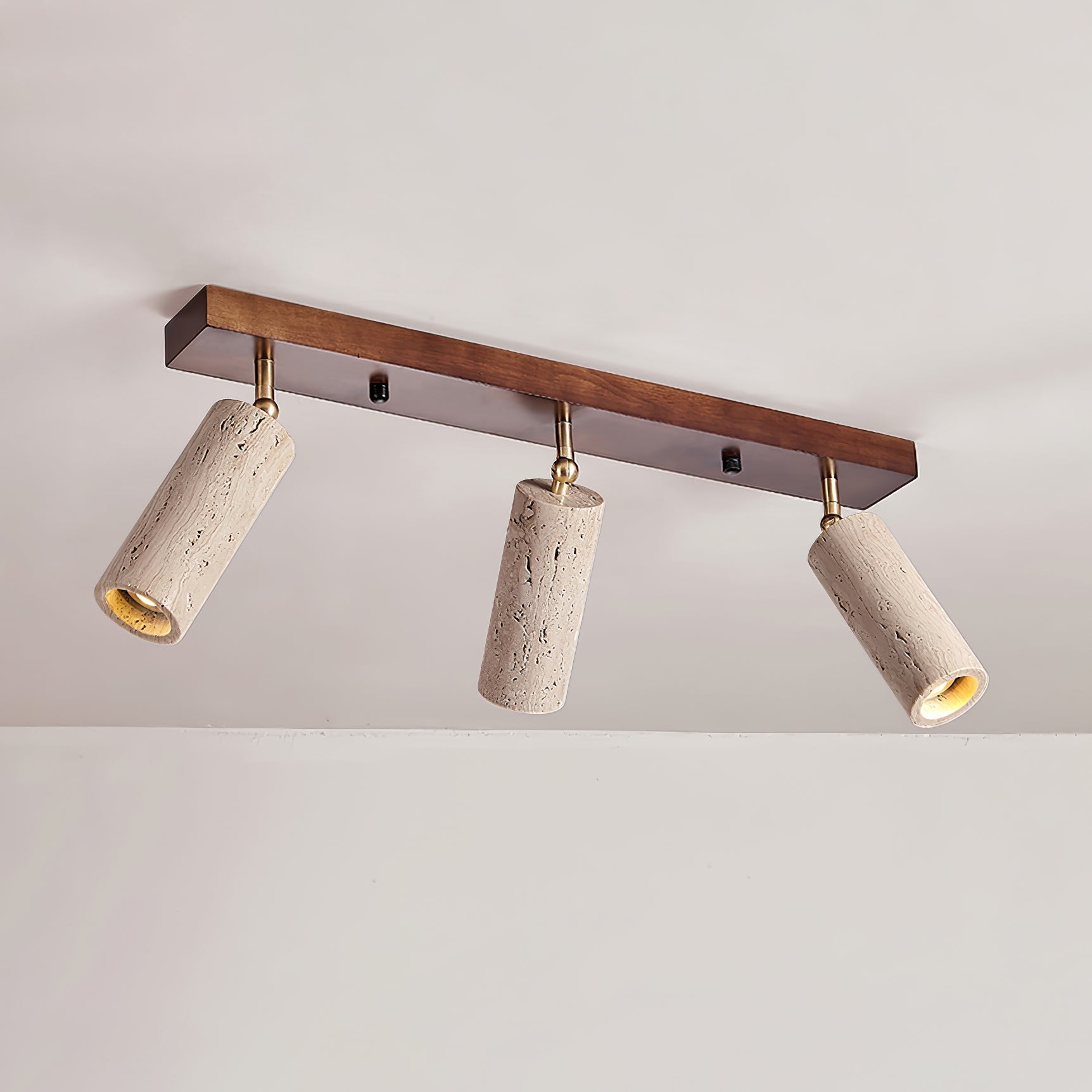 Eurliryra Multi-Cylinder Travertine Track Light - Neutralighting