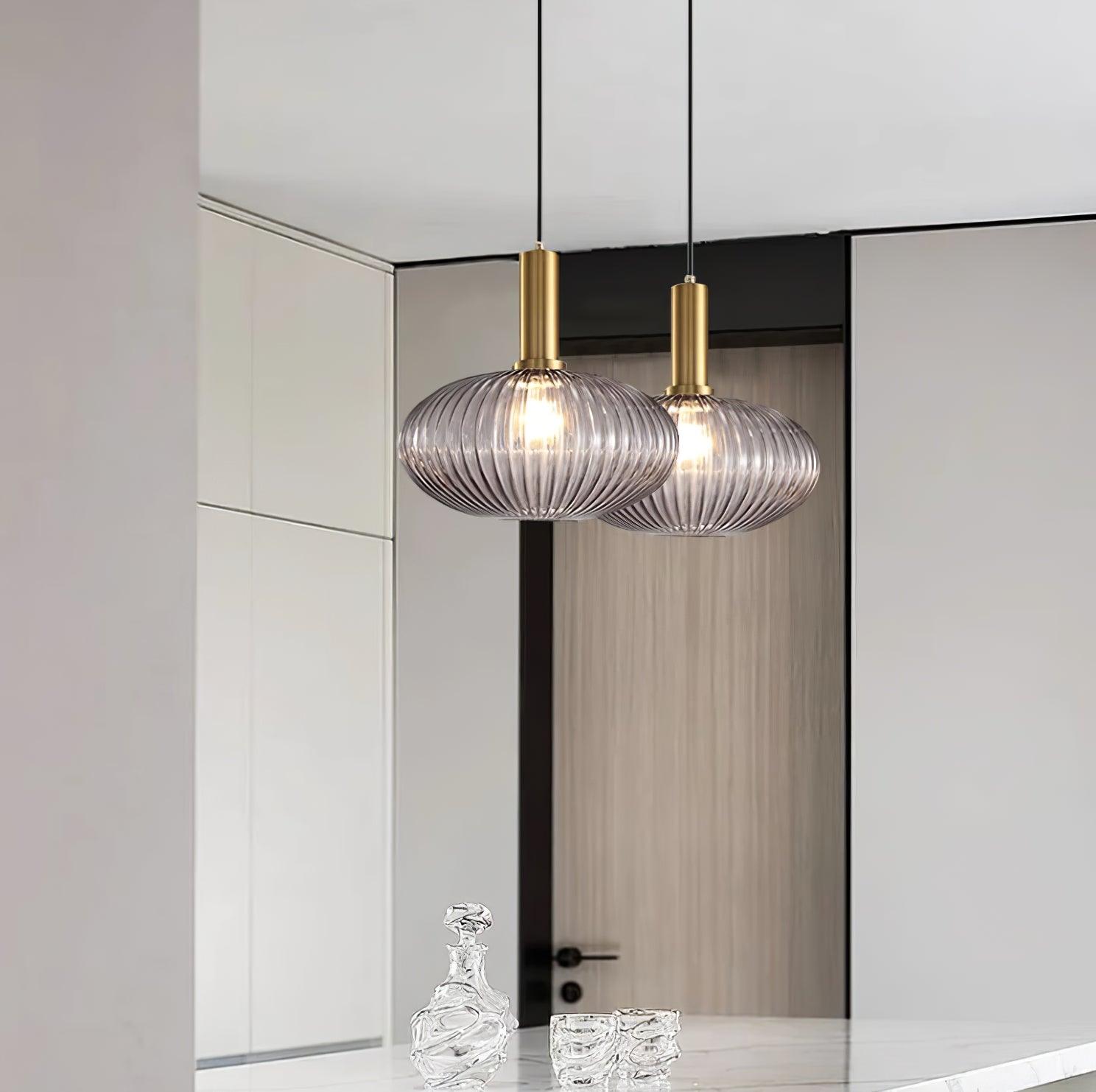 Elara Ribbed Pendant Lamp - Letslighting