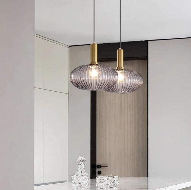Elara Ribbed Pendant Lamp - Letslighting
