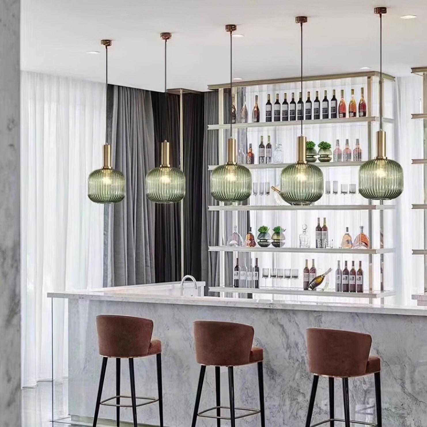 Elara Ribbed Pendant Lamp - Letslighting