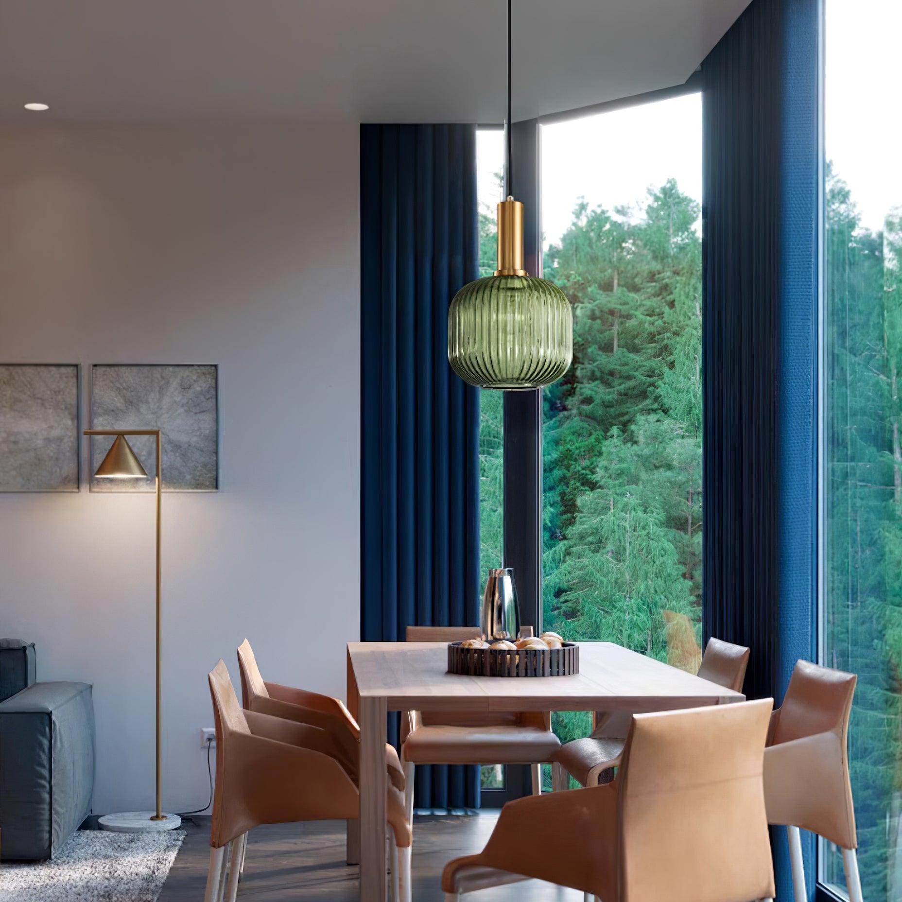 Elara Ribbed Pendant Lamp - Letslighting