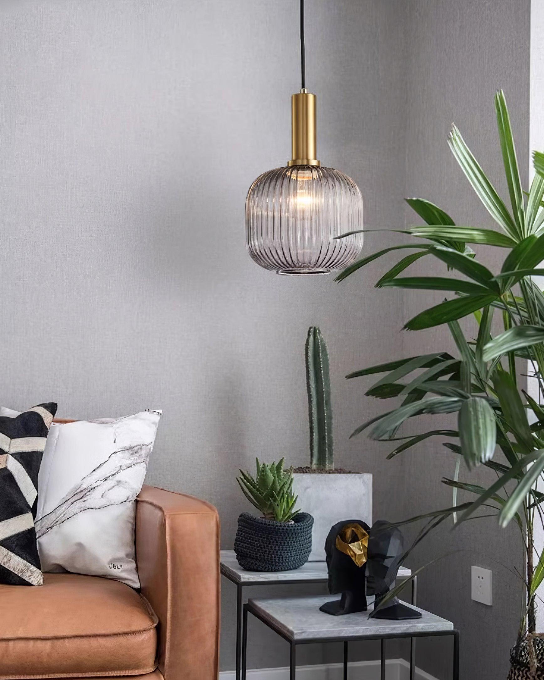 Elara Ribbed Pendant Lamp - Letslighting