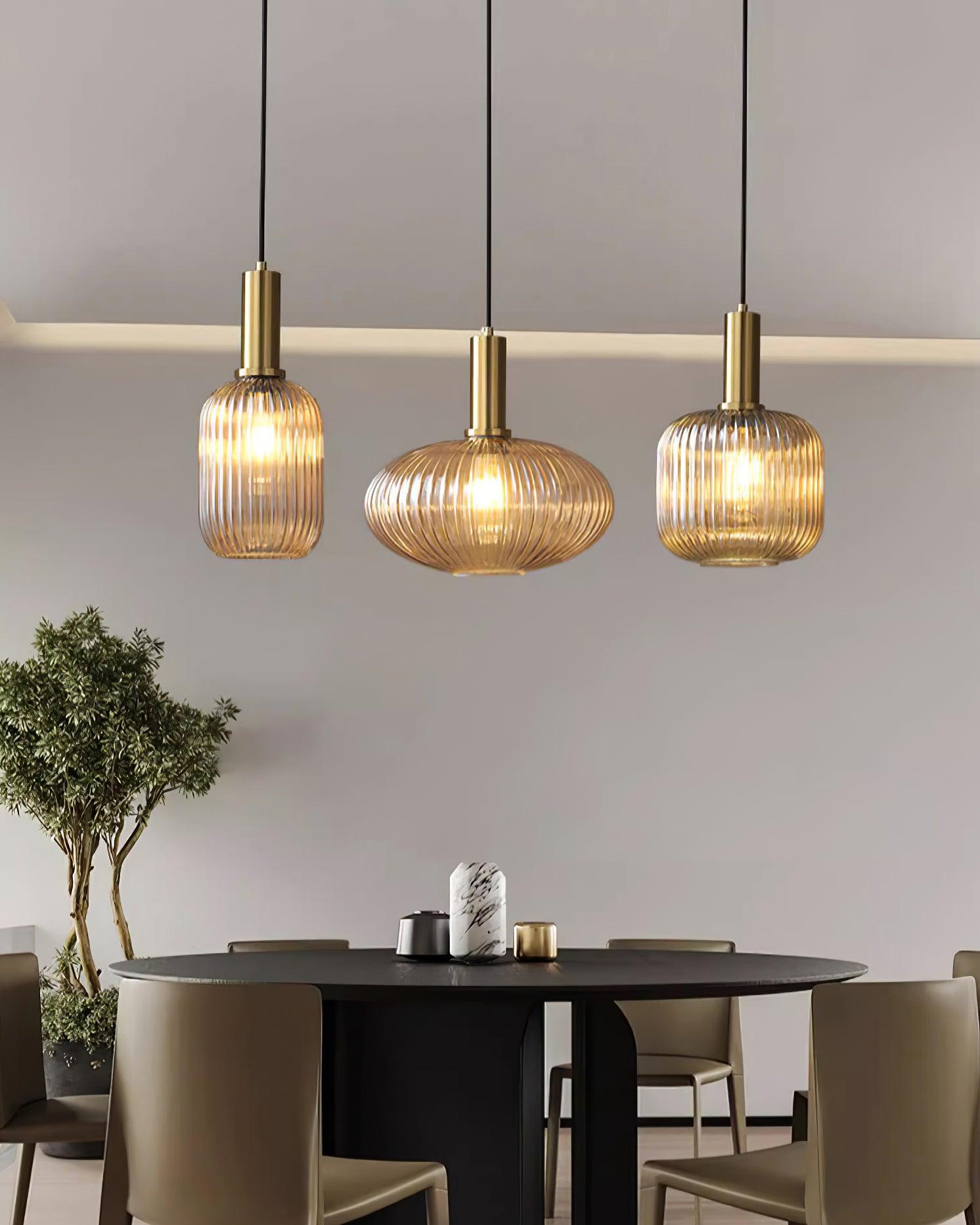 Elara Ribbed Pendant Lamp - Letslighting