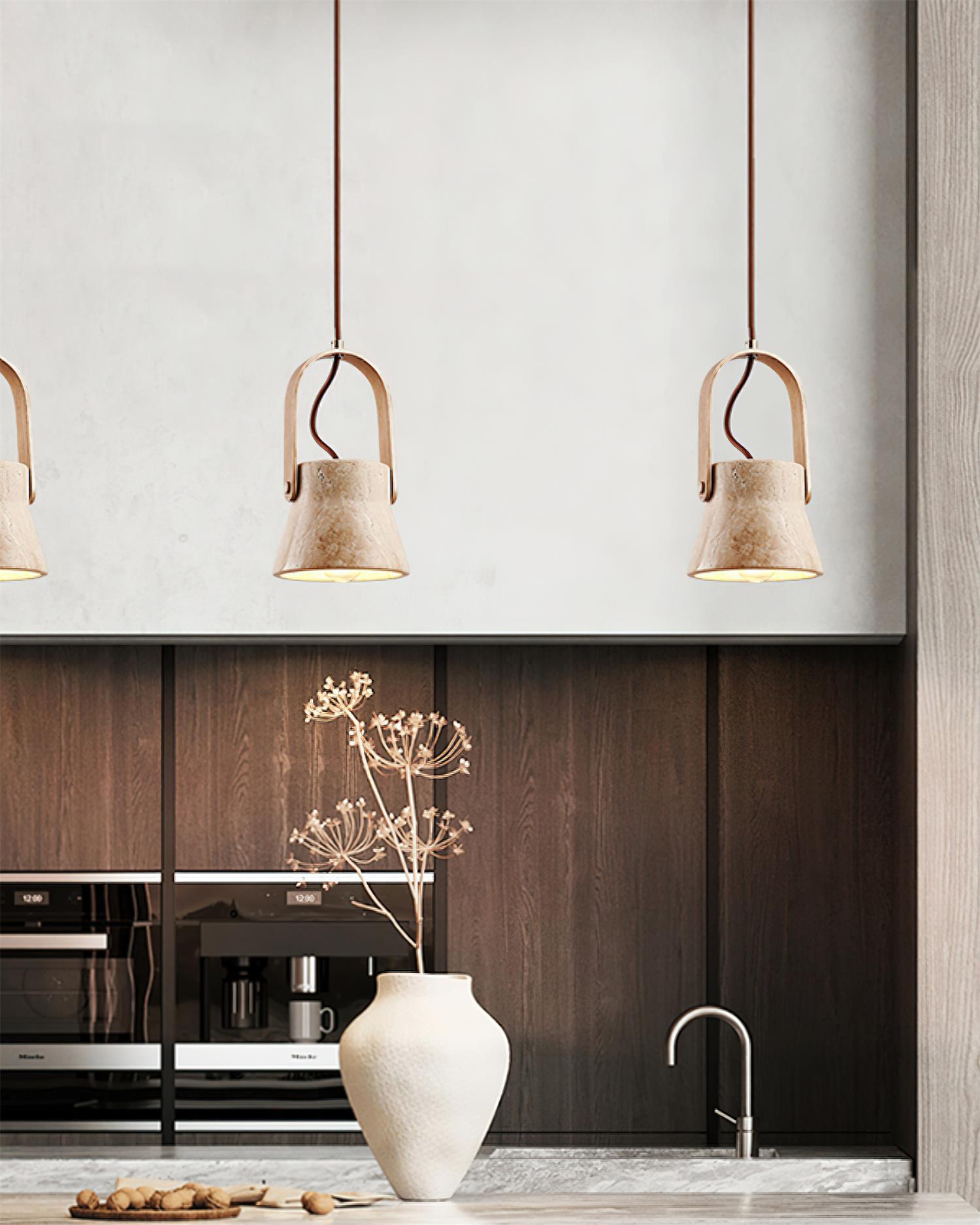 Cesta Travertine Pendant Light - Letslighting