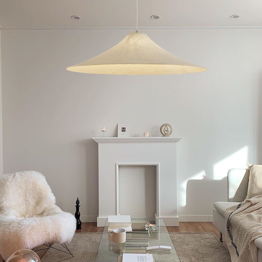 Abbotswell Modern Minimalist Natural Flat Metal Pendant Lamp - Blowlighting