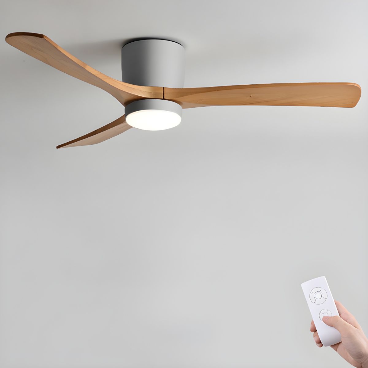 Ventilatore da soffitto Nordico Ezra con luce e telecomando