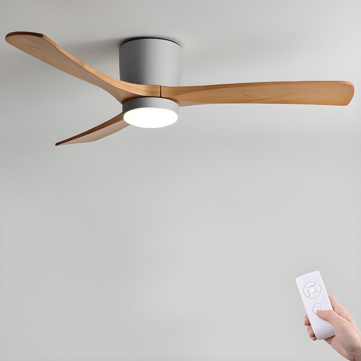 Ventilatore da soffitto Nordico Ezra con luce e telecomando