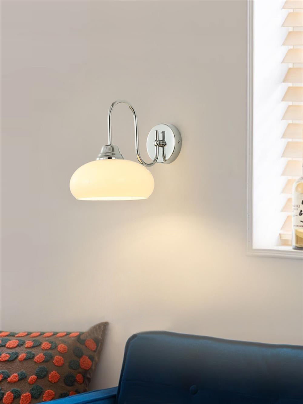 Ophaan Modern Minimalist Glass Metal Wall Light - Lamp Copper