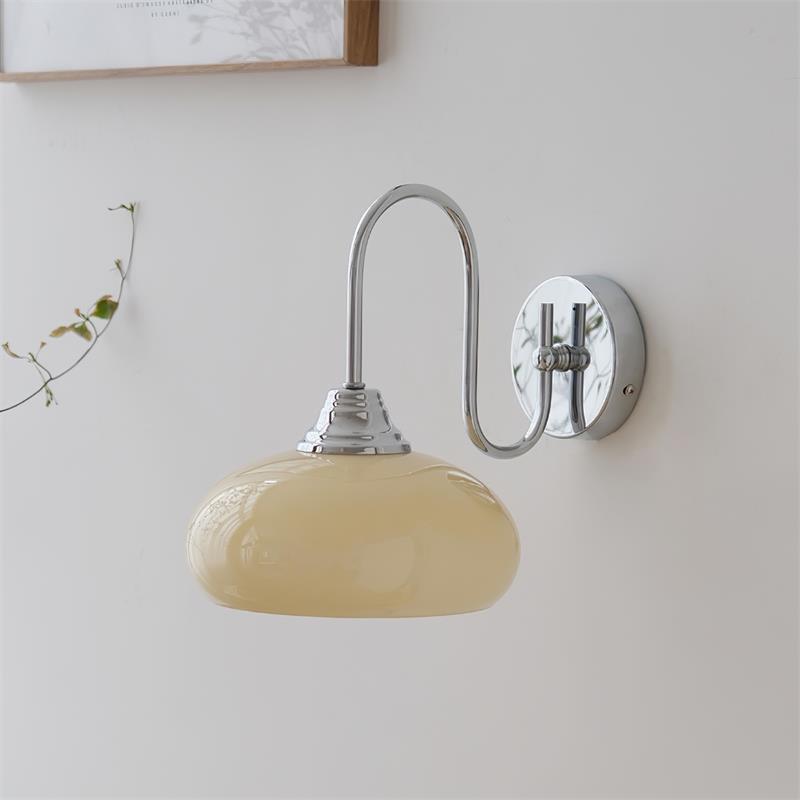 Ophaan Modern Minimalist Glass Metal Wall Light - Lamp Copper