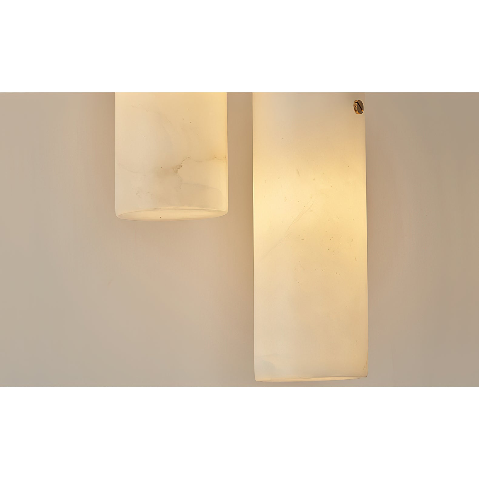 Lyvina Modern Minimalist Vertical Alabaster Pendant Light - Lamp Copper