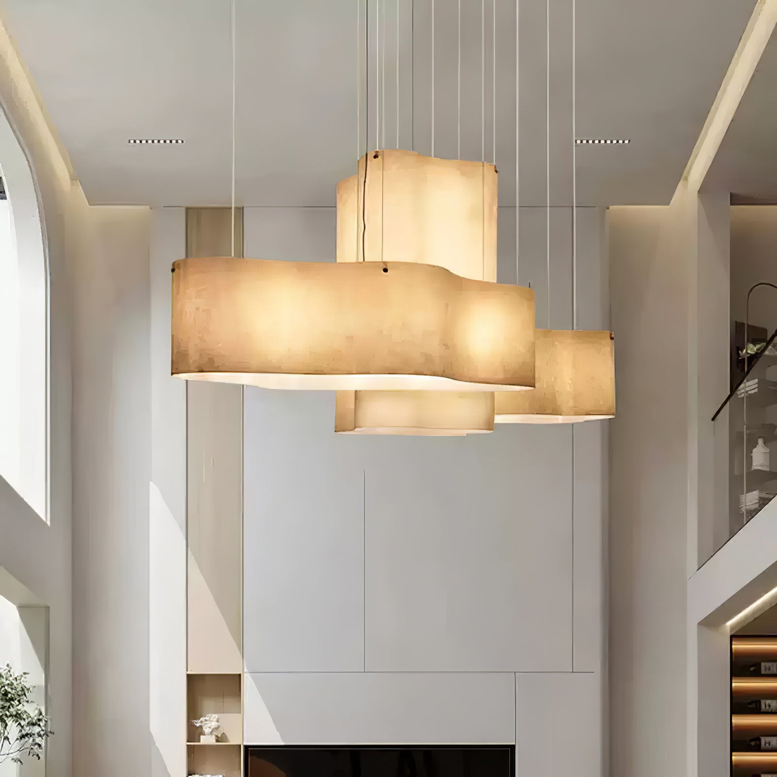 Aurora Pendant Lamp Cloud Shape Modern - Blowlighting