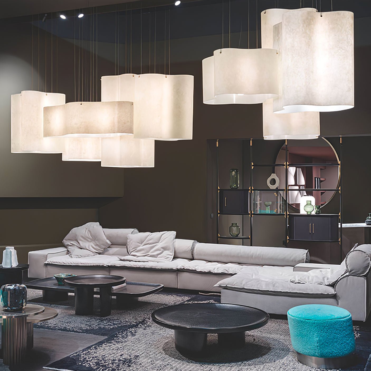 Aurora Pendant Lamp Cloud Shape Modern - Blowlighting