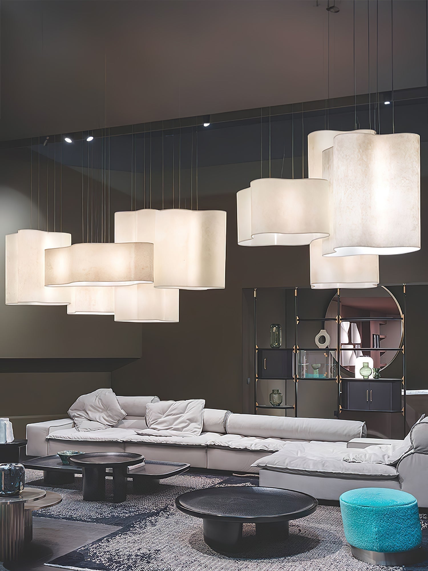 Aurora Pendant Lamp Cloud Shape Modern - Blowlighting
