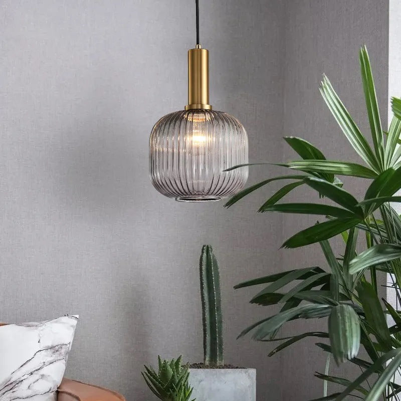 Hailie Design LED Lampade a Sospensione Metallo Vetro Verde/Grigio Cucina/Soggiorno/Camera da Letto