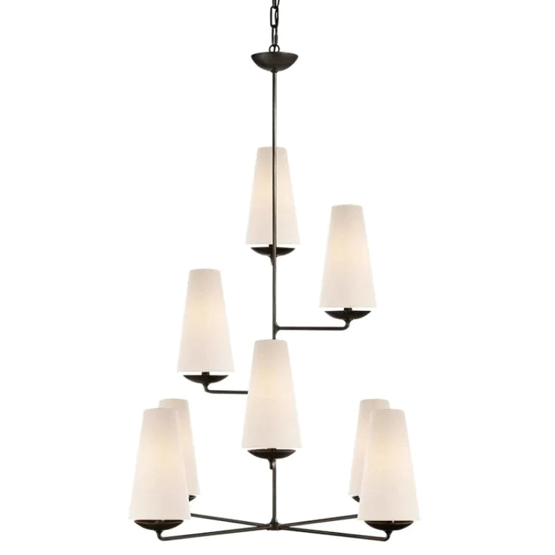 Alessio Design Lampadari LED Bianco Nero Metall Camera da Letto Cucina