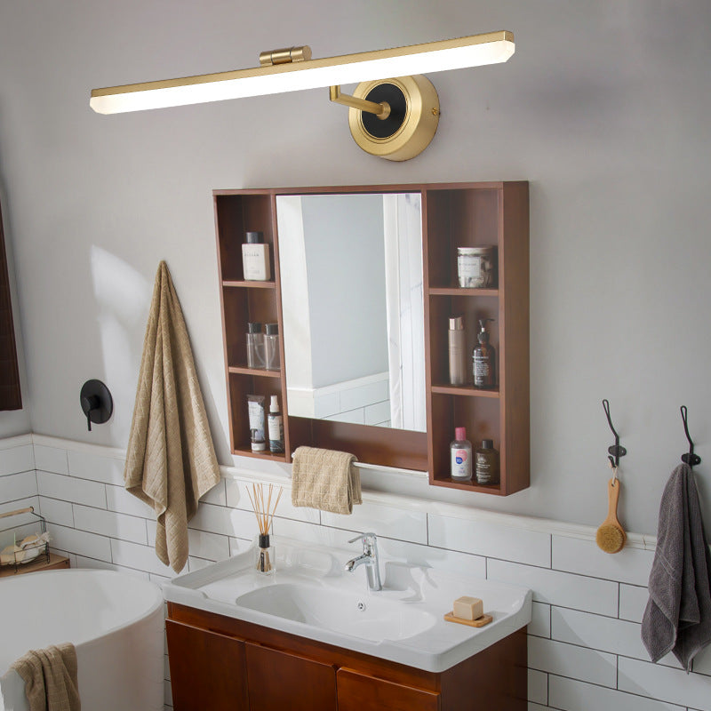 Arisha Minimalismo Vintage LED Applique Rettangolo Lineare Specchio