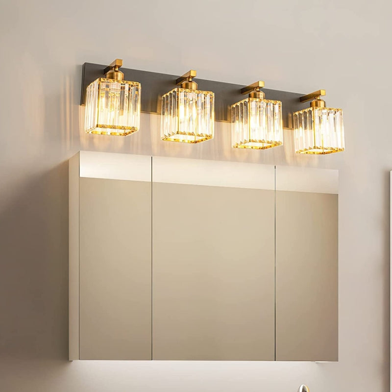 Kristy Vintage LED Classico Trasparente Applique Piazza Metallo/Cristallo Oro Soggiorno/Camera da Letto/Sala da Pranzo/Cucina