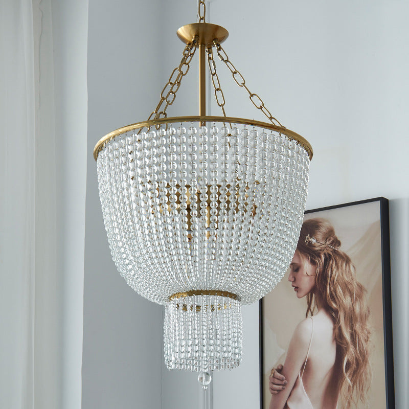 Silva Moderno LED Cristallo Acrilico Lampadari Oro Soggiorno