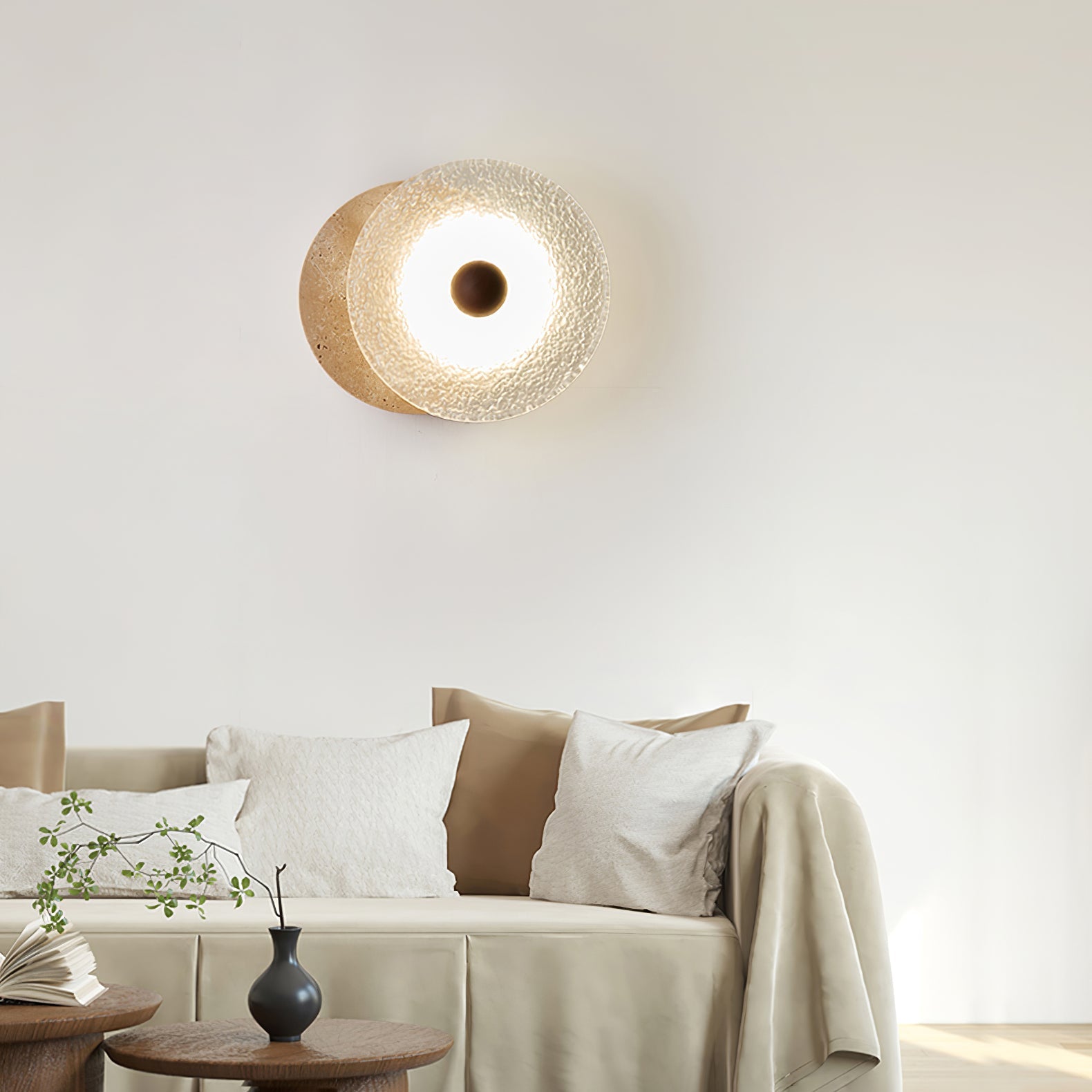 Olivia Travertine Wall Light - Neutralighting