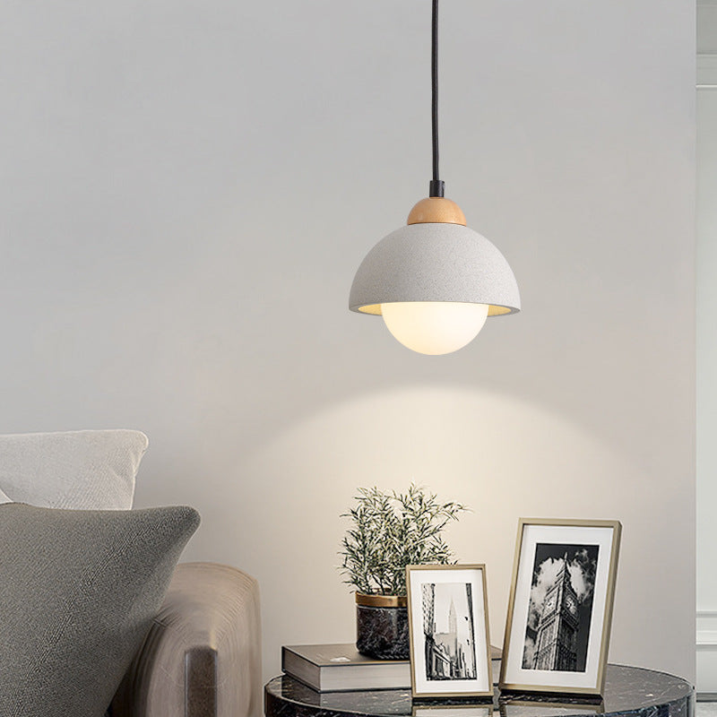 Ozawa Moderno Legno Vetro Sospensione Bianco Camera da Letto Soggiorno