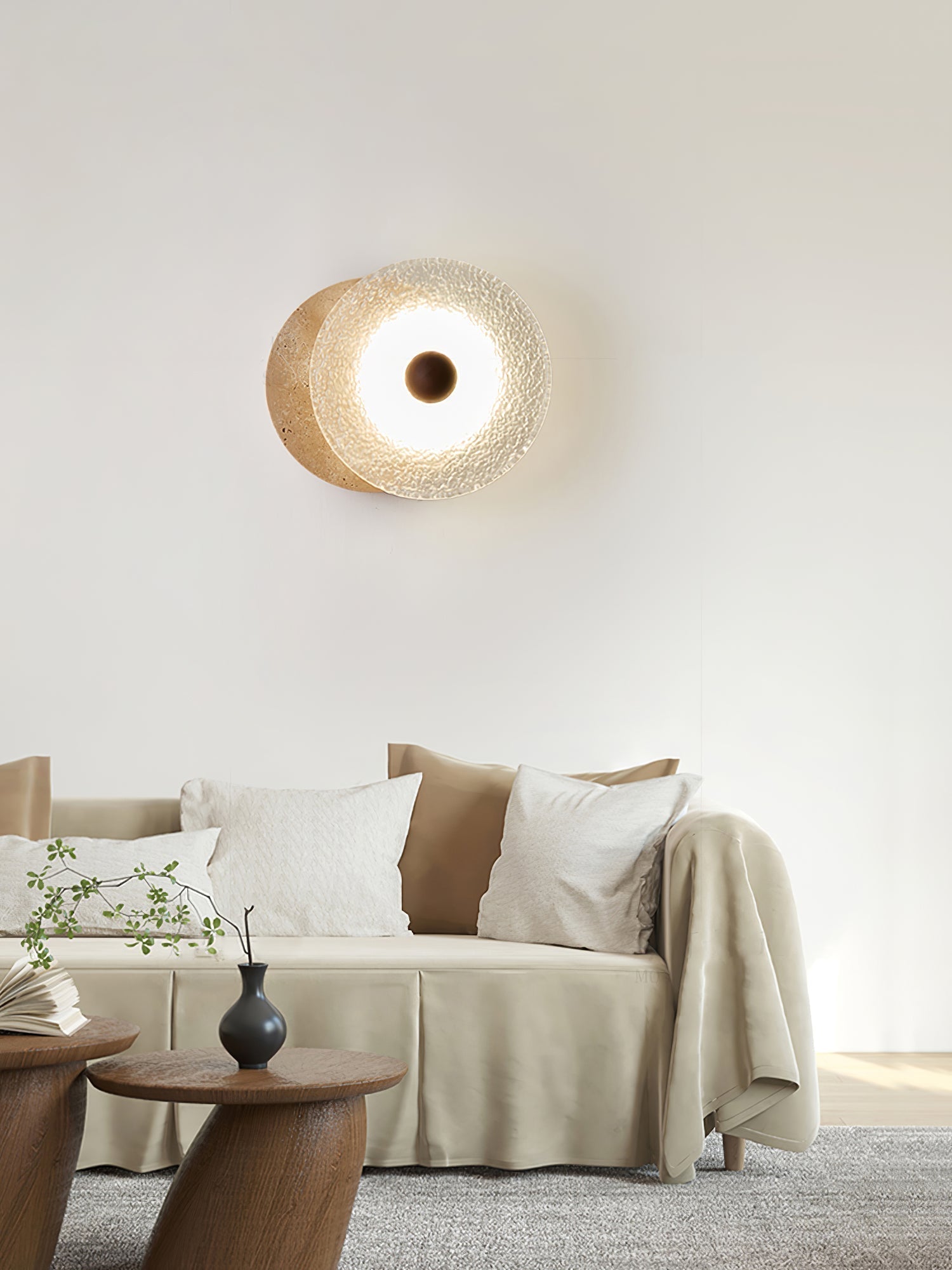 Olivia Travertine Wall Light - Neutralighting