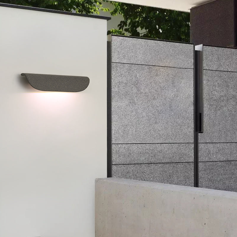 Ray Moderne LED Lampade da Esterno Nera/Bianca Curvo Impermeabile