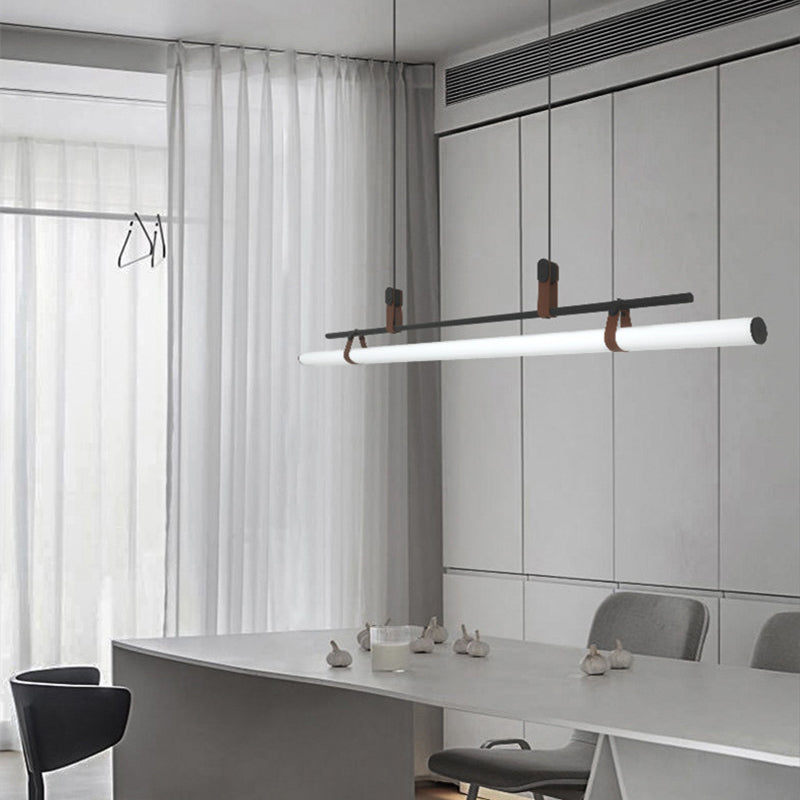 Edge Lampade a Sospensione Metallo Nero/oro Lineare Moderne