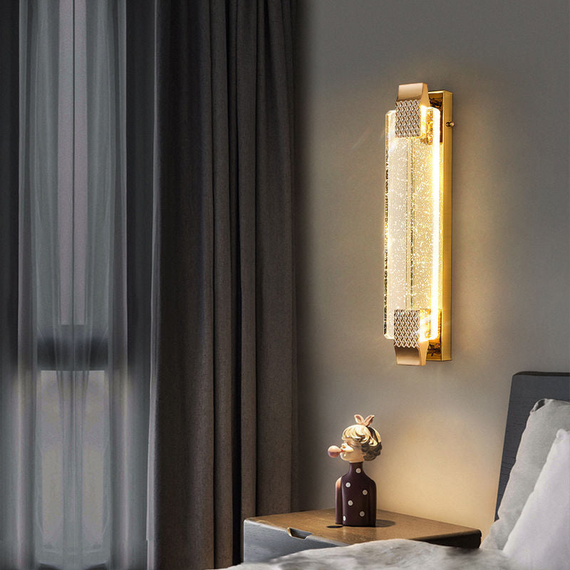 Arisha Moderno Metallo/Vetro Applique Oro Soggiorno/Camera da letto/Ristorante