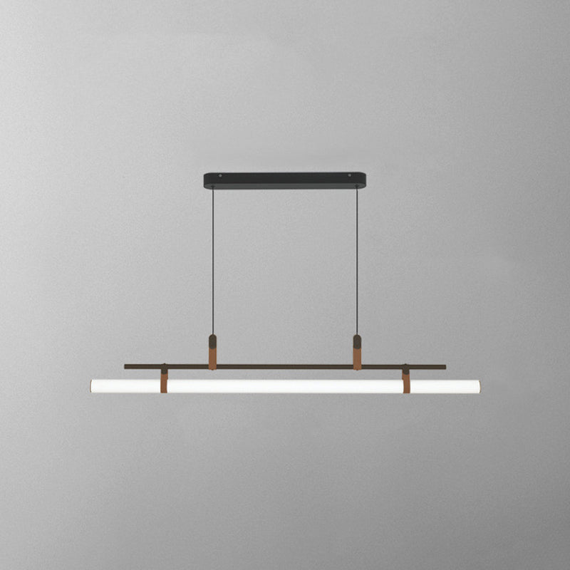 Edge Lampade a Sospensione Metallo Nero/oro Lineare Moderne