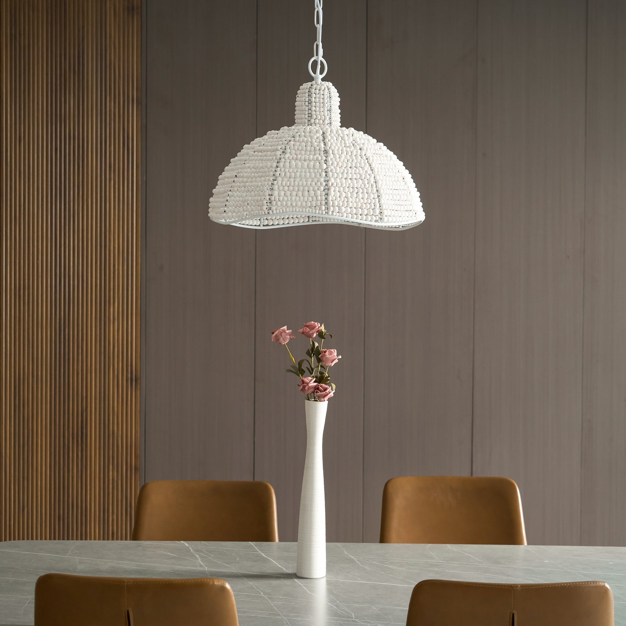 Veliraris Postmodern Luxury Metal Wood Pendant Lamp - Lamp Copper