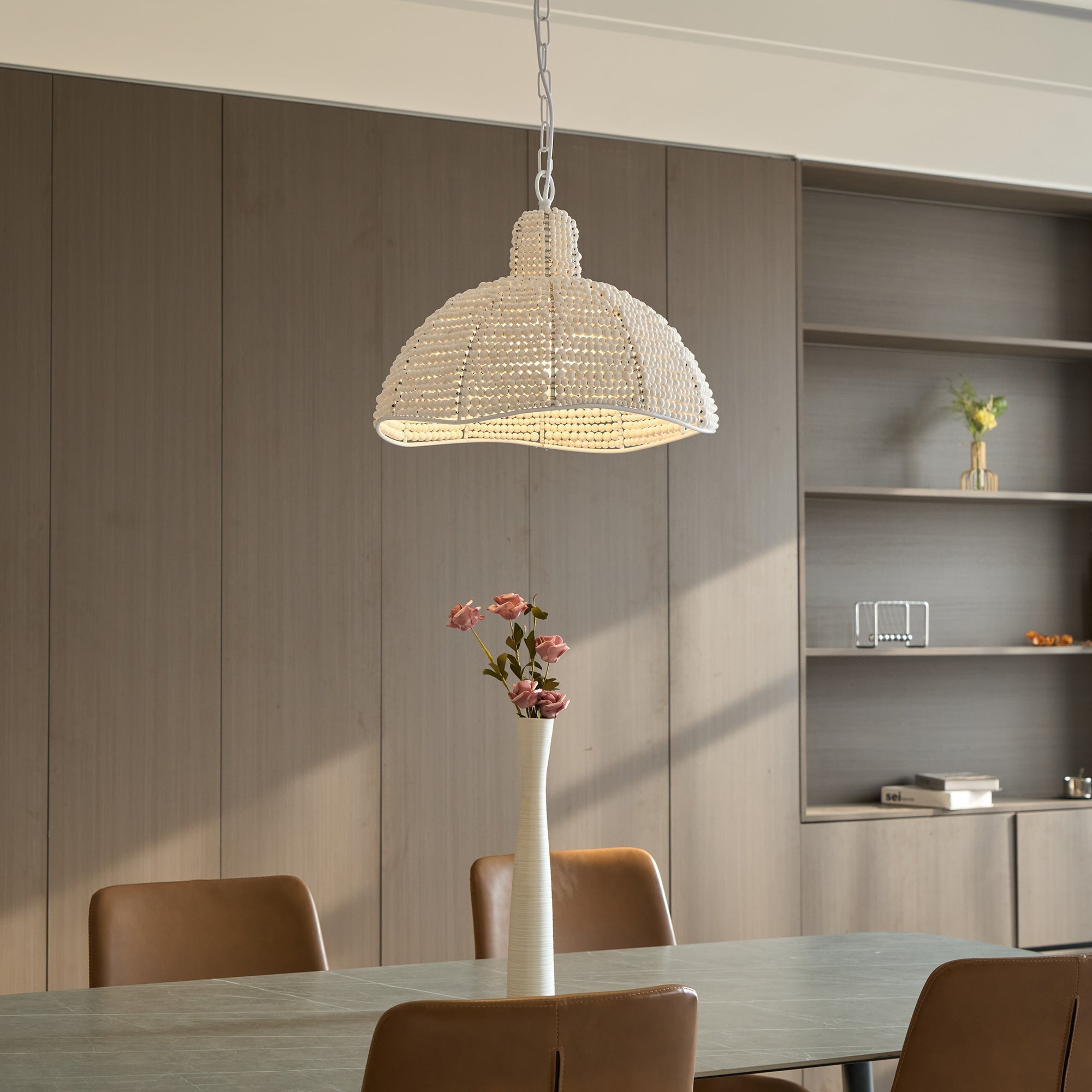 Veliraris Postmodern Luxury Metal Wood Pendant Lamp - Lamp Copper