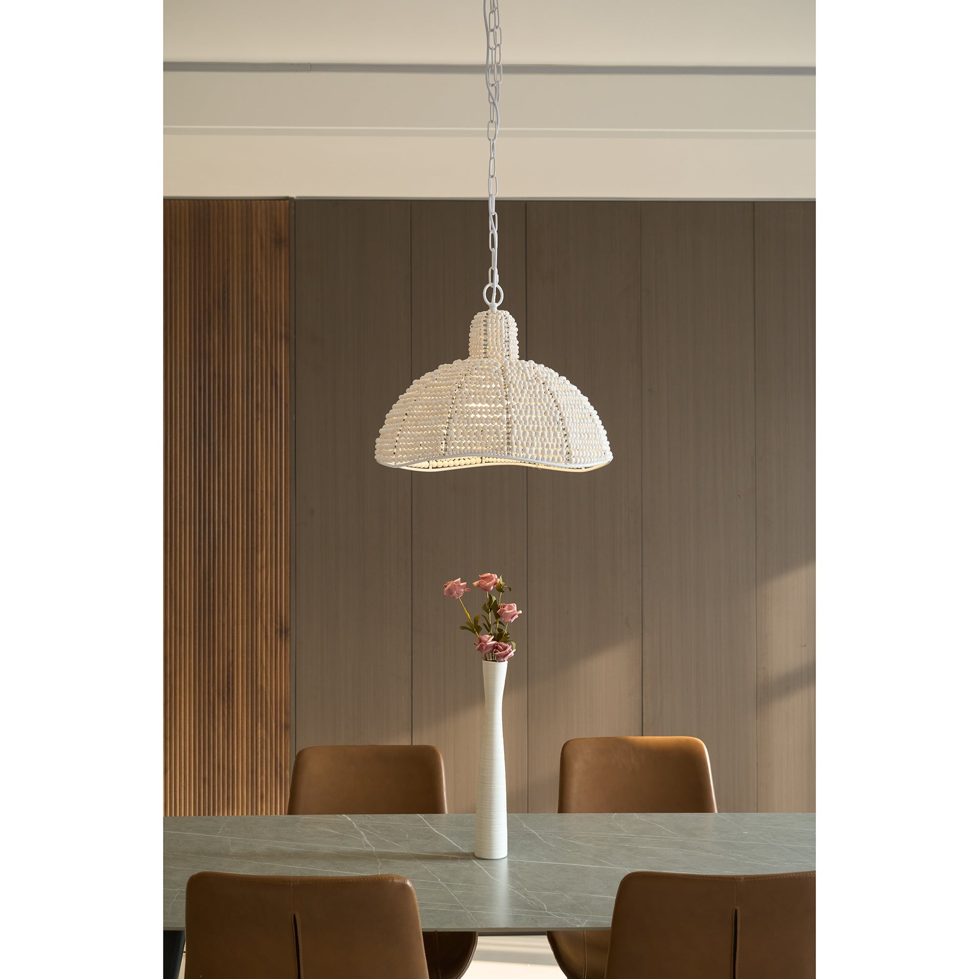 Veliraris Postmodern Luxury Metal Wood Pendant Lamp - Lamp Copper