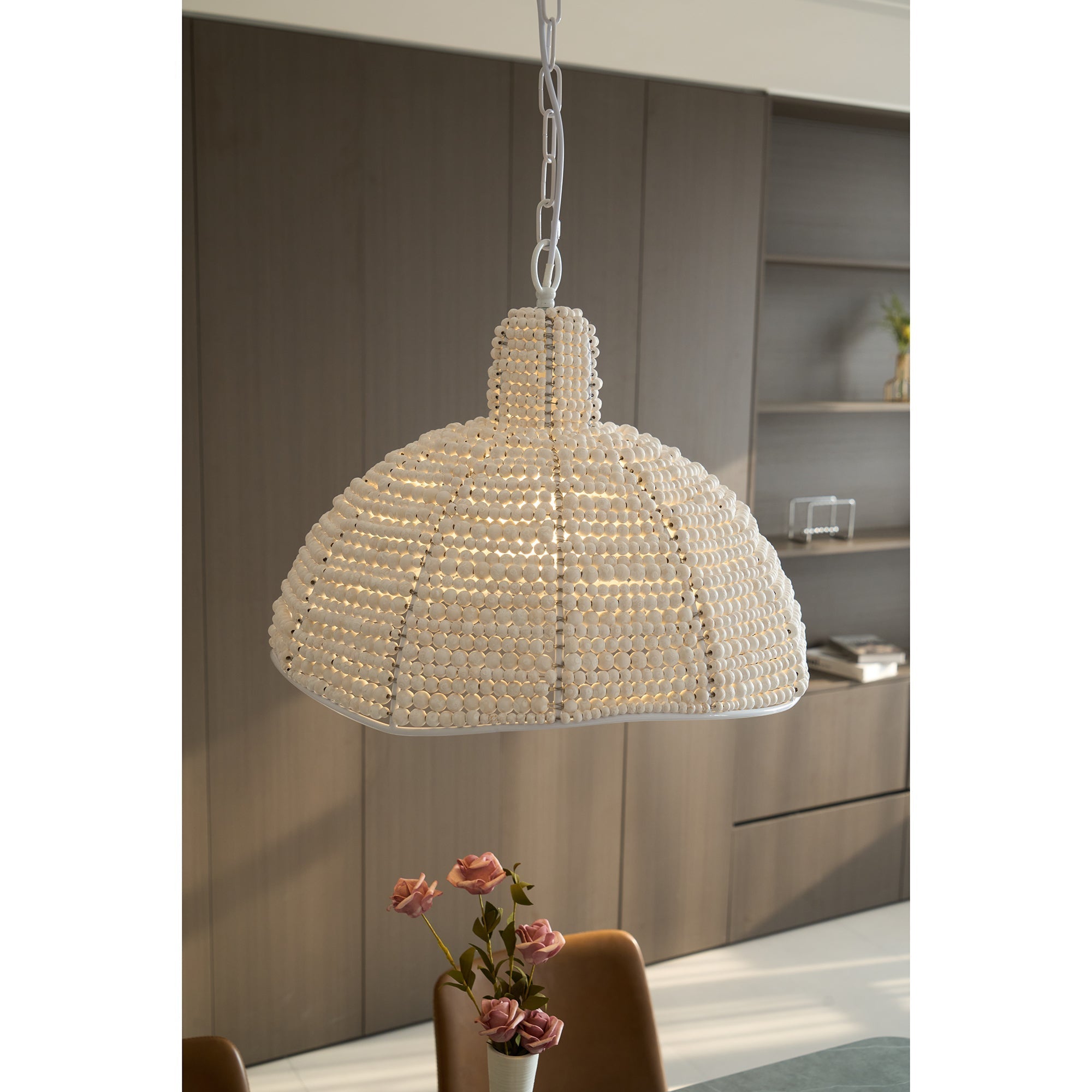 Veliraris Postmodern Luxury Metal Wood Pendant Lamp - Lamp Copper