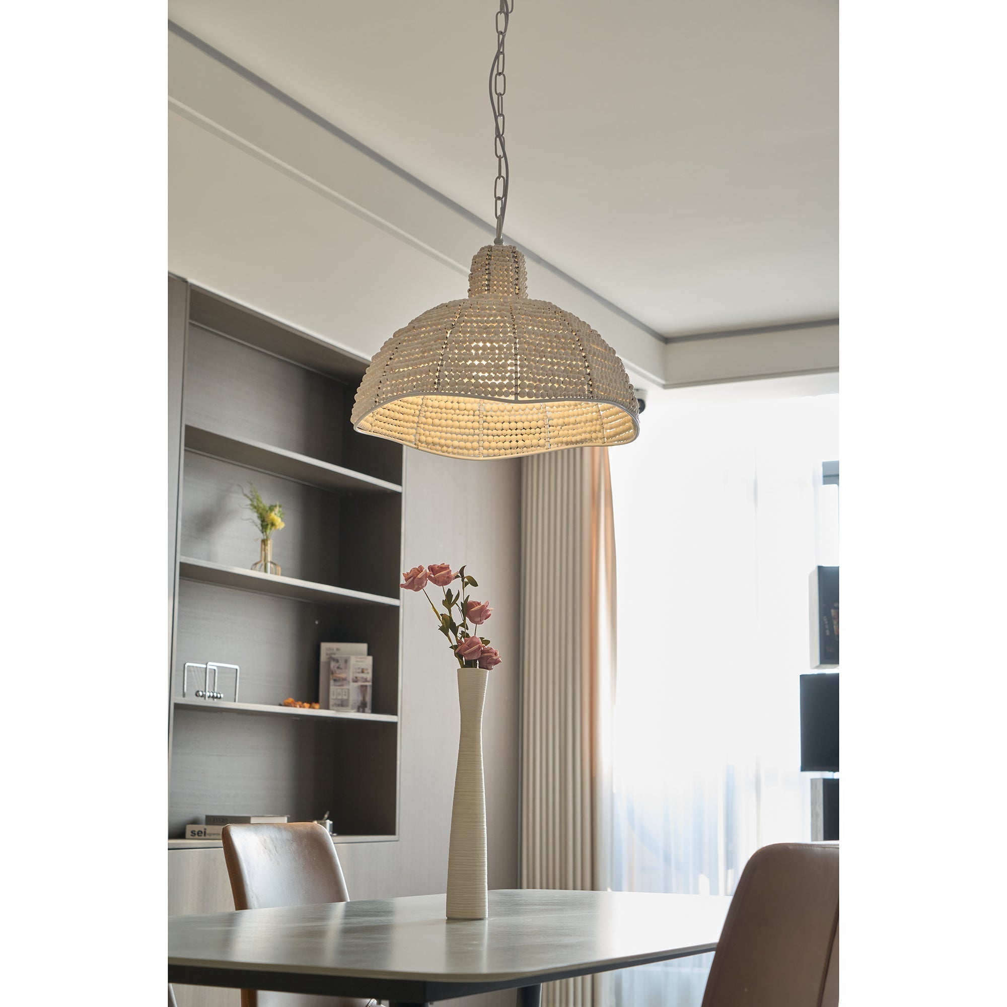Veliraris Postmodern Luxury Metal Wood Pendant Lamp - Lamp Copper