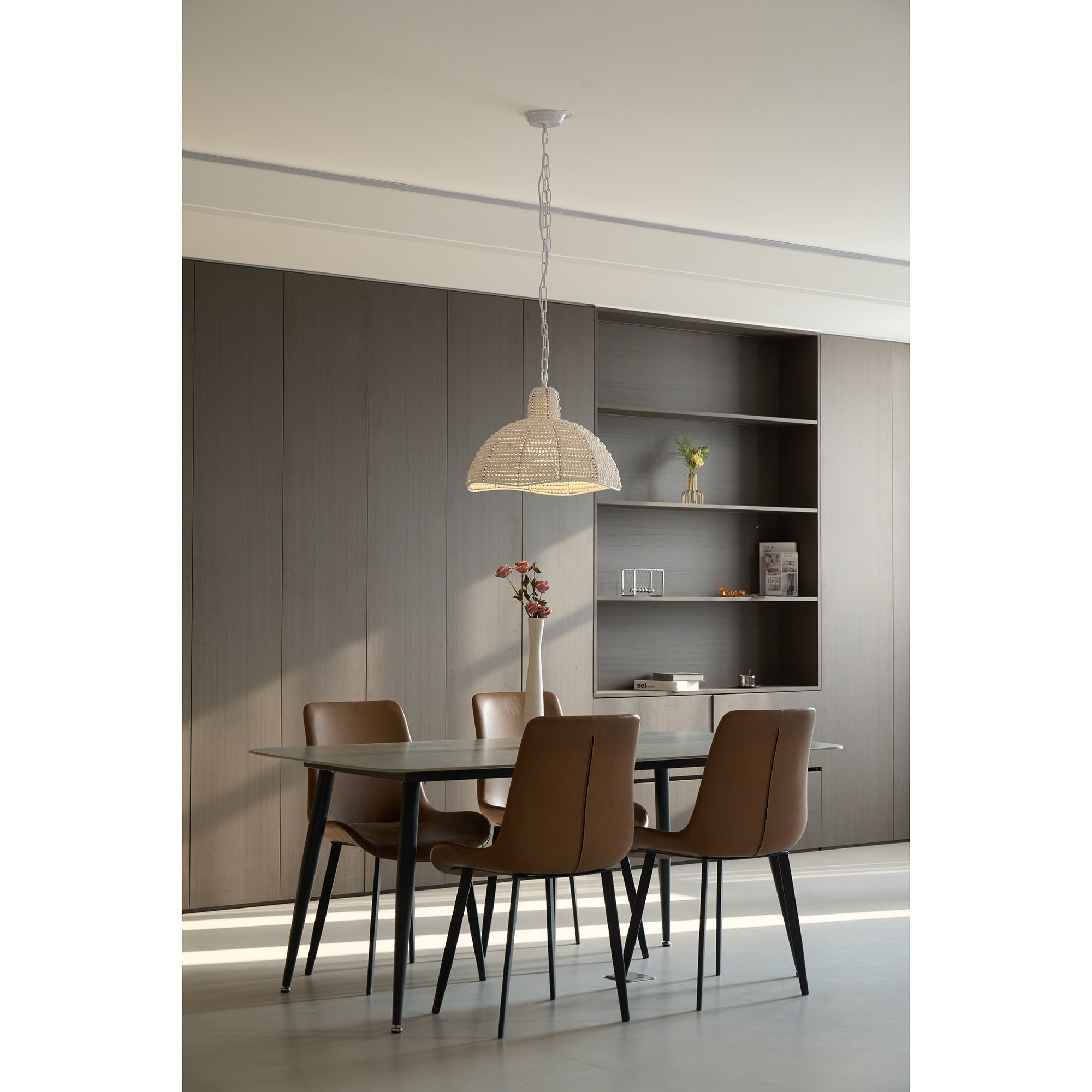 Veliraris Postmodern Luxury Metal Wood Pendant Lamp - Lamp Copper