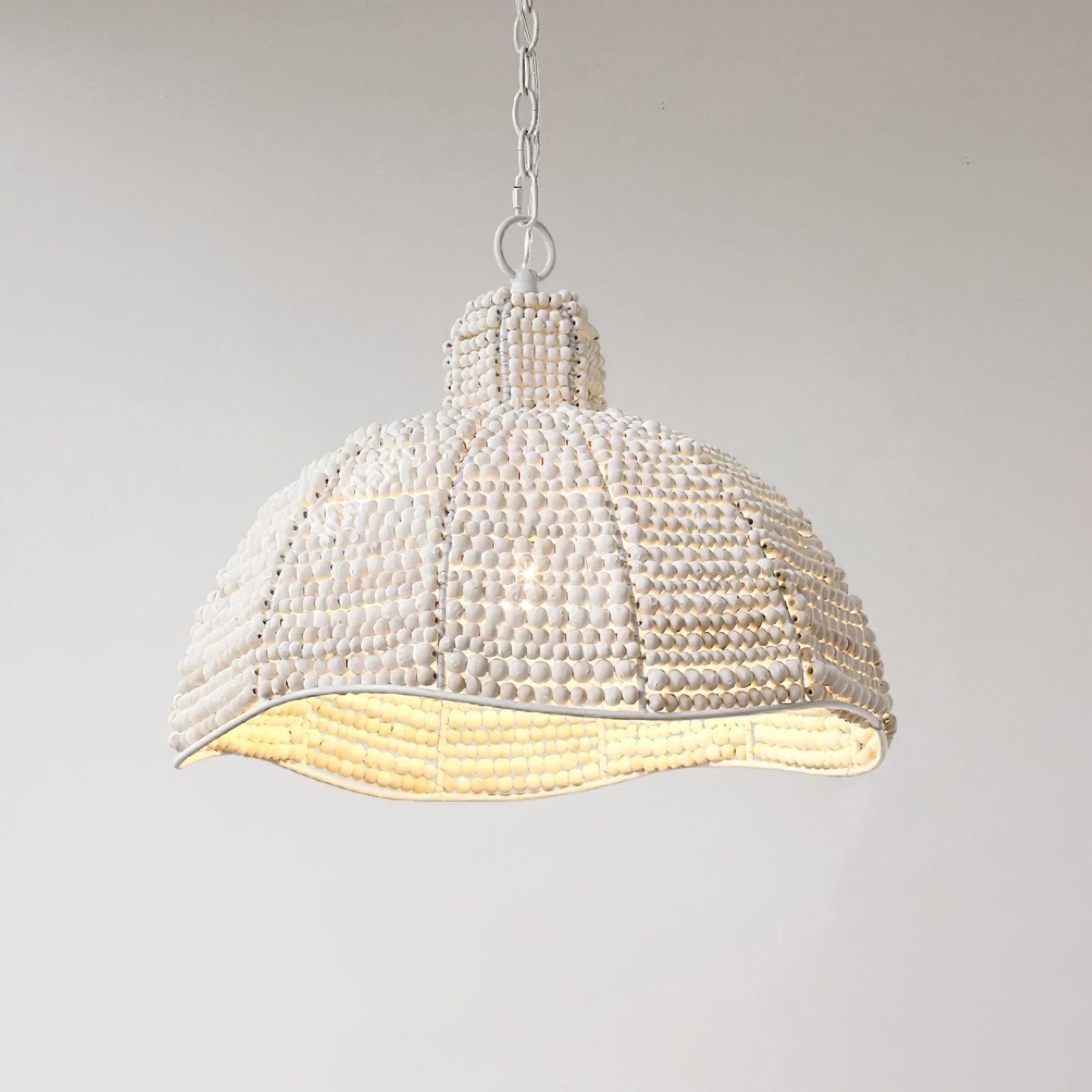 Obispo Wood Beads Pendant Lamp - Blowlighting