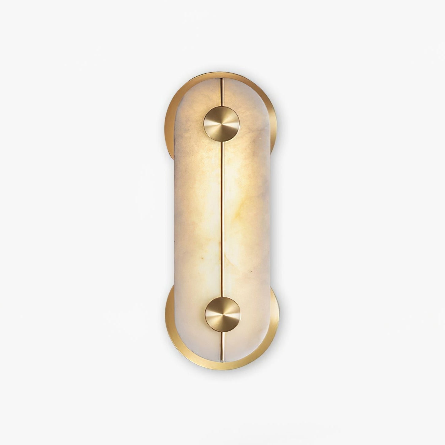 Selene Alabaster Wall Light Brass - Neutralighting