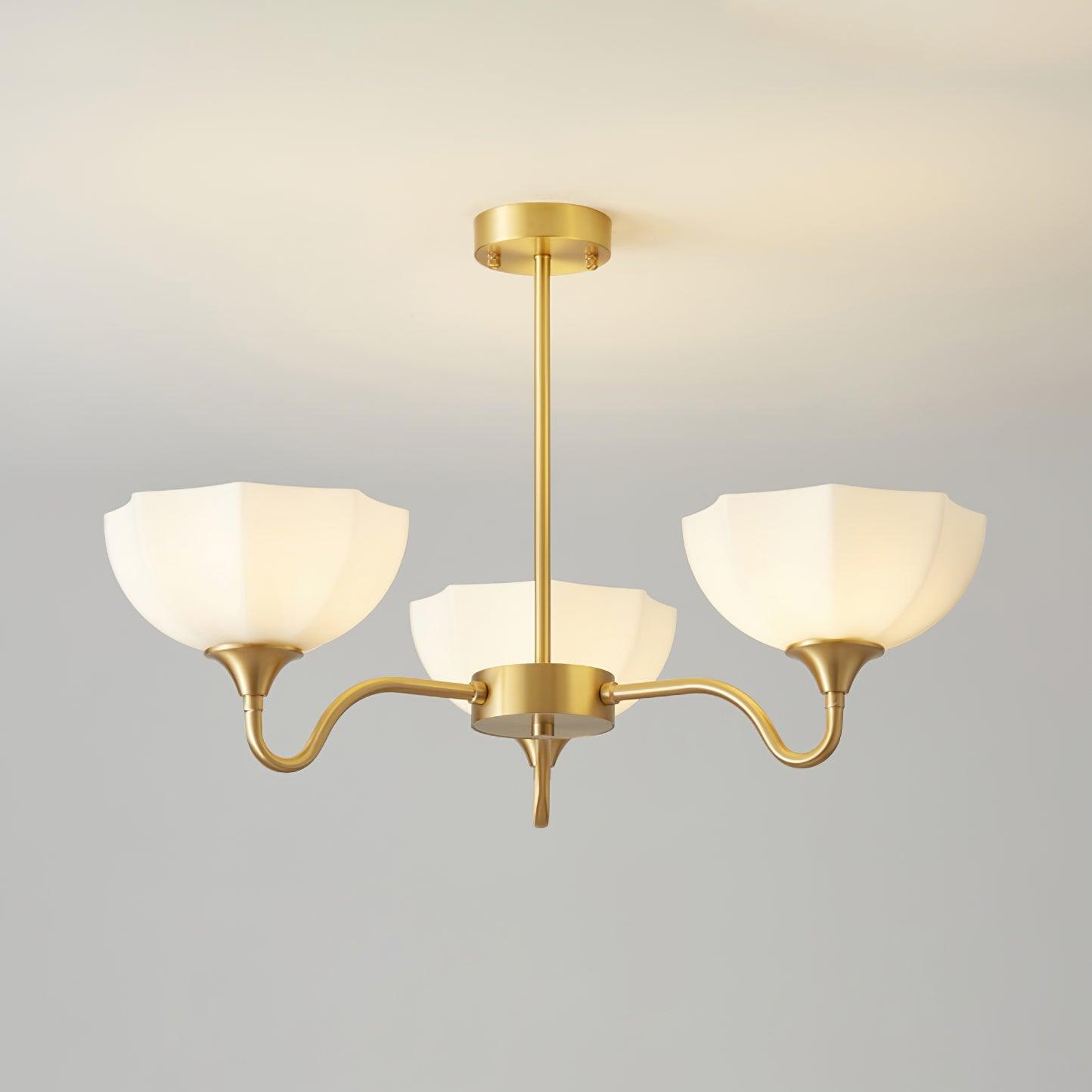 Octagonal Glass Bowl Chandelier - Blowlighting