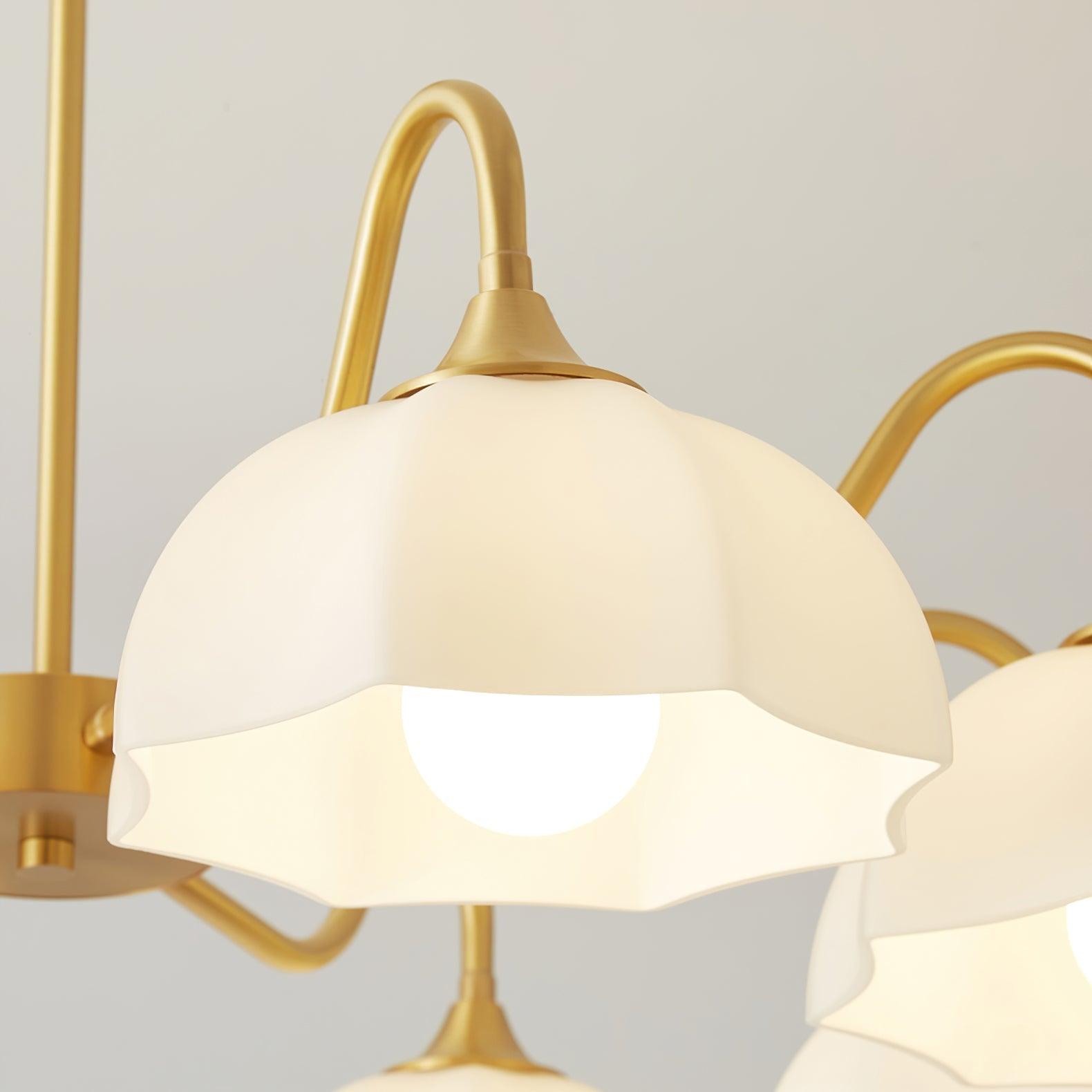 Octagonal Glass Bowl Chandelier - Blowlighting