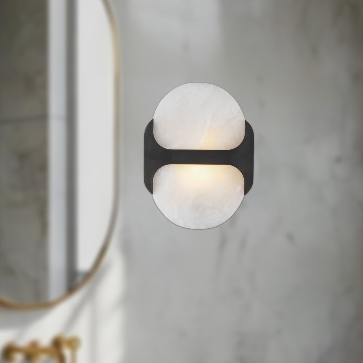 Ulthaora Double Globe Alabaster Wall Light - Neutralighting
