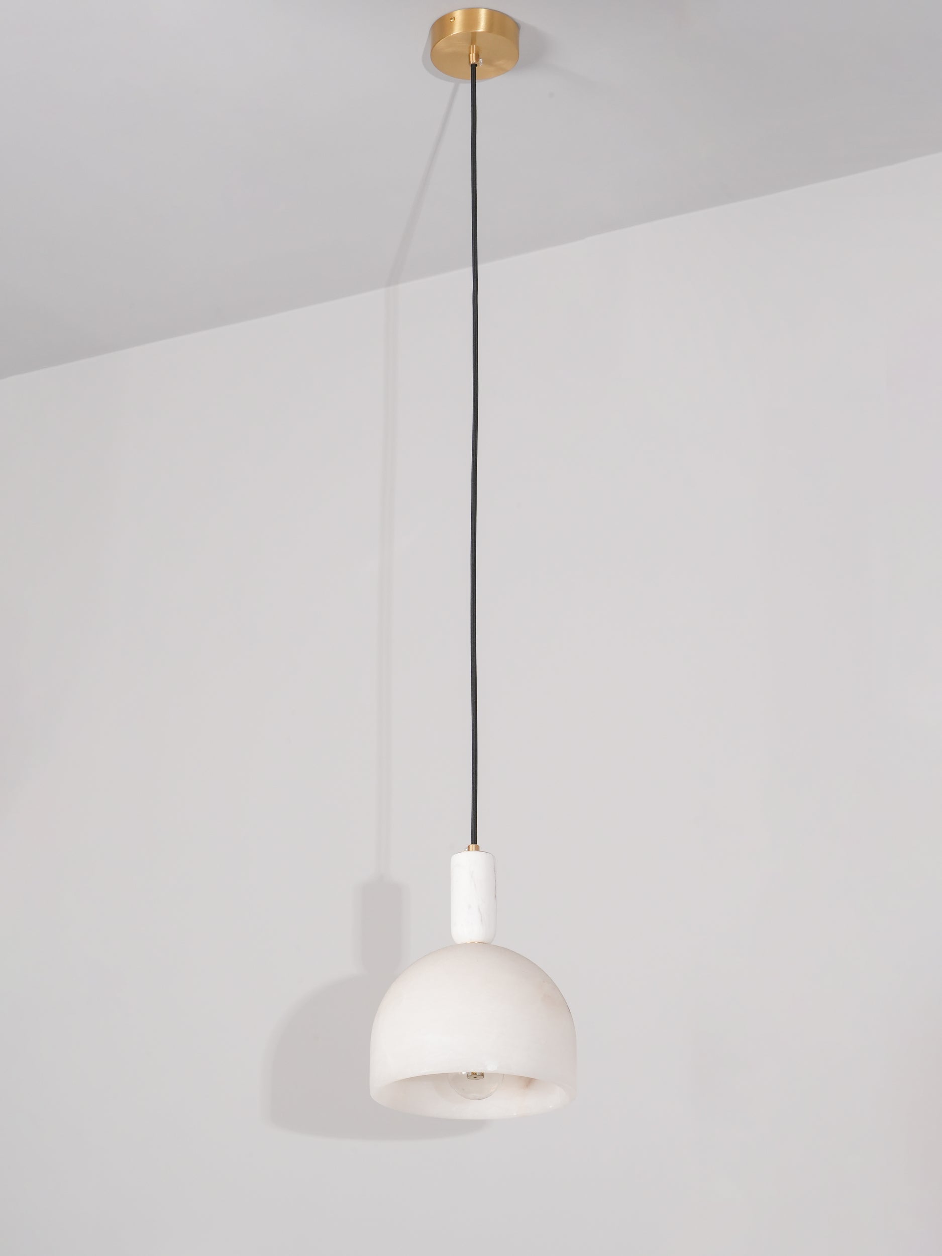 Ulcaris Modern Minimalist Alabaster Pendnat Light - Lamp Copper