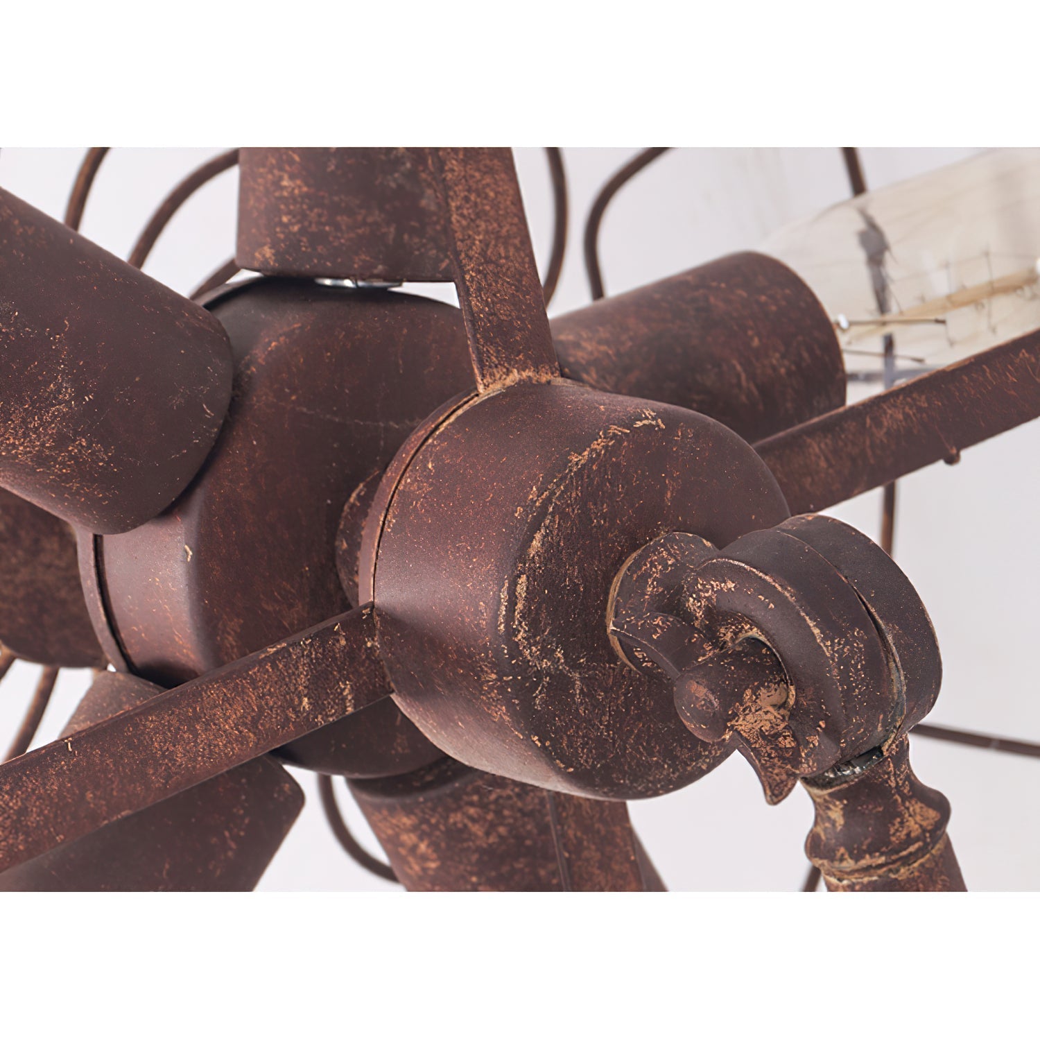 Old Style Fan Table Lamp - Lamp Copper