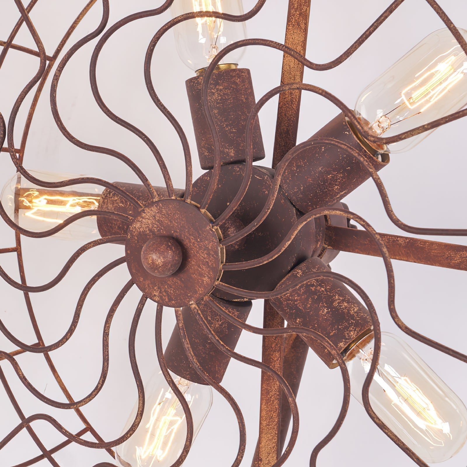 Old Style Fan Table Lamp - Lamp Copper