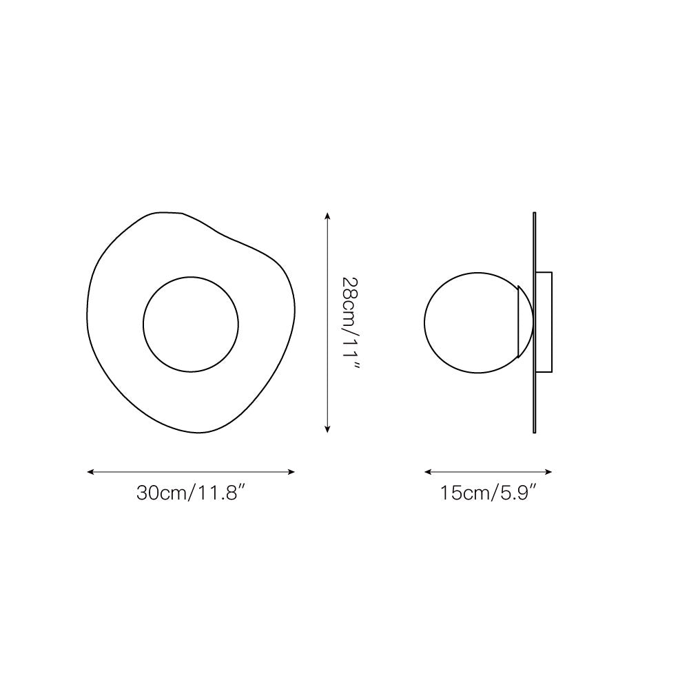 Lyvyneth Modern Minimalist Onyx Nopal Wall Lamp - Lamp Copper