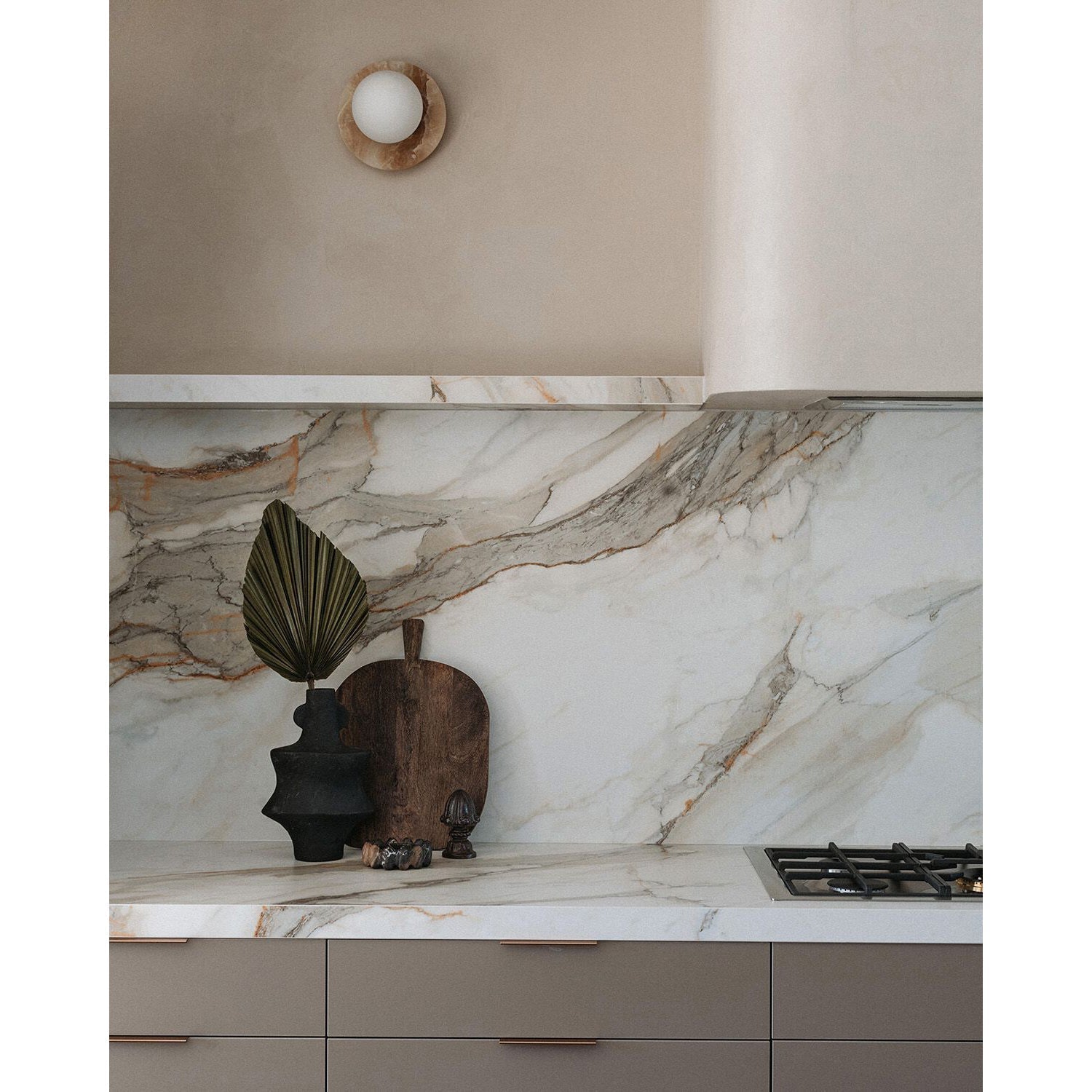 Ovyna Modern Minimalist Onyx Glass Wall Lamp - Lamp Copper