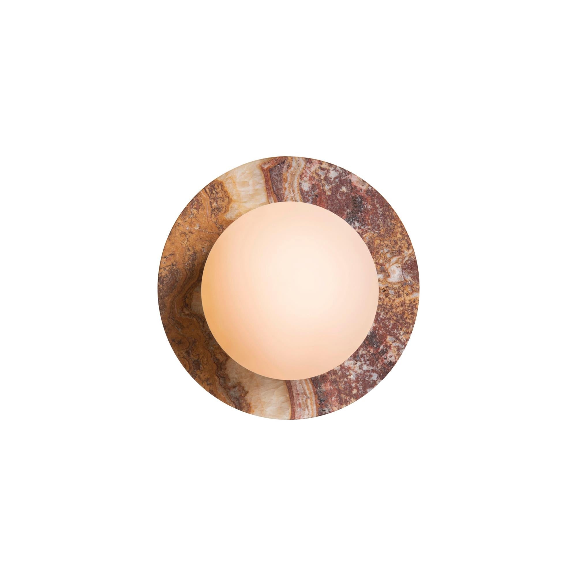 Ovyna Modern Minimalist Onyx Glass Wall Lamp - Lamp Copper