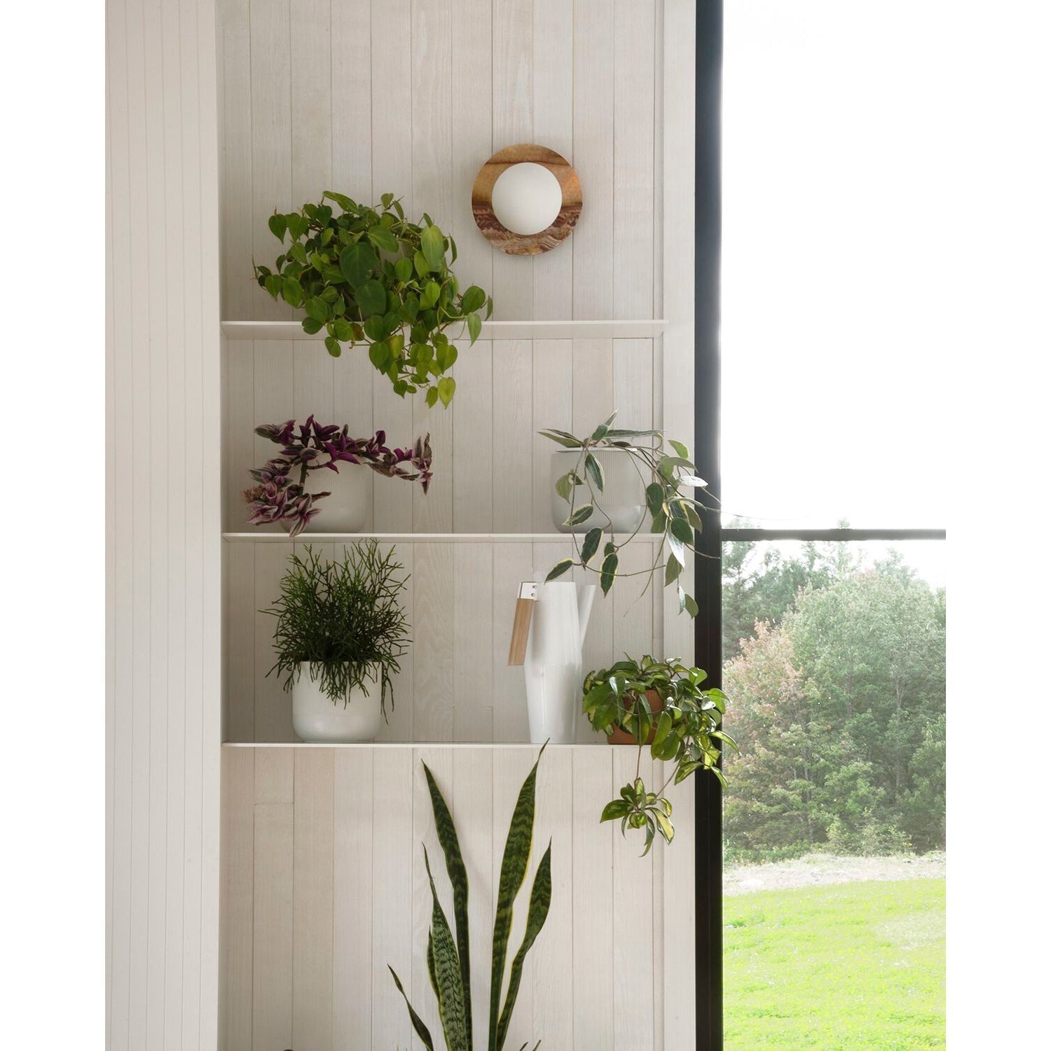 Ovyna Modern Minimalist Onyx Glass Wall Lamp - Lamp Copper