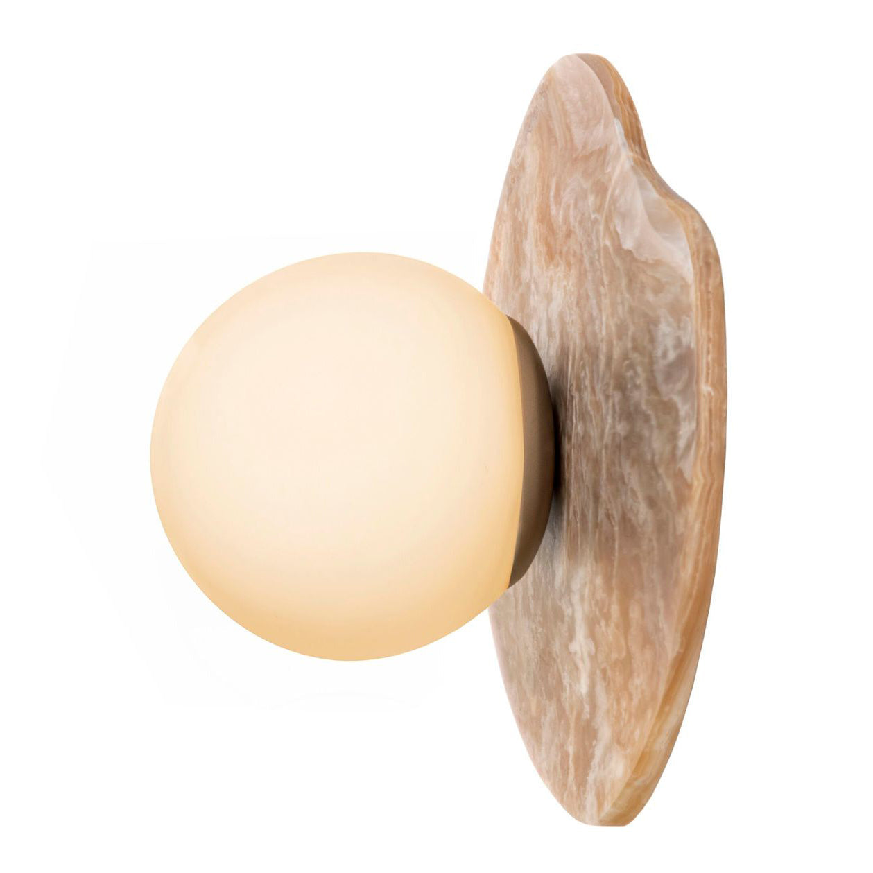 Lyvyneth Modern Minimalist Onyx Nopal Wall Lamp - Lamp Copper