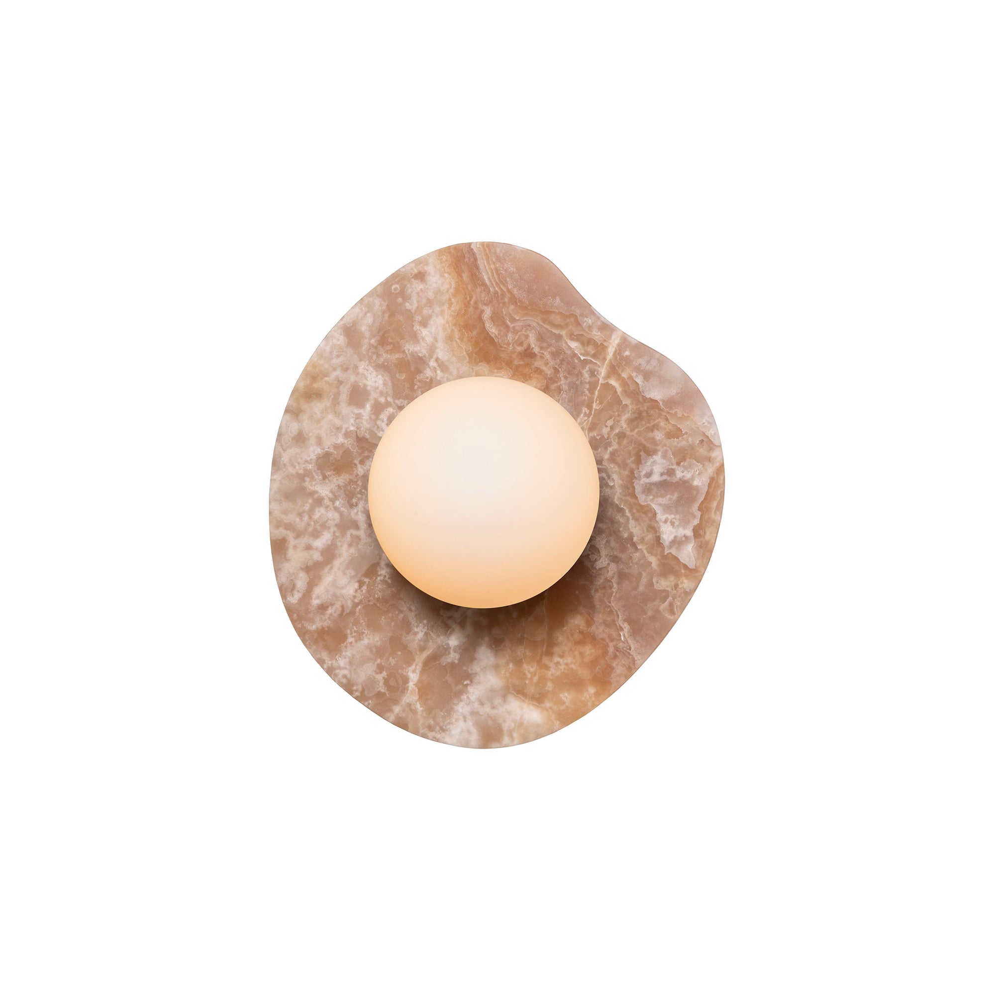 Lyvyneth Modern Minimalist Onyx Nopal Wall Lamp - Lamp Copper