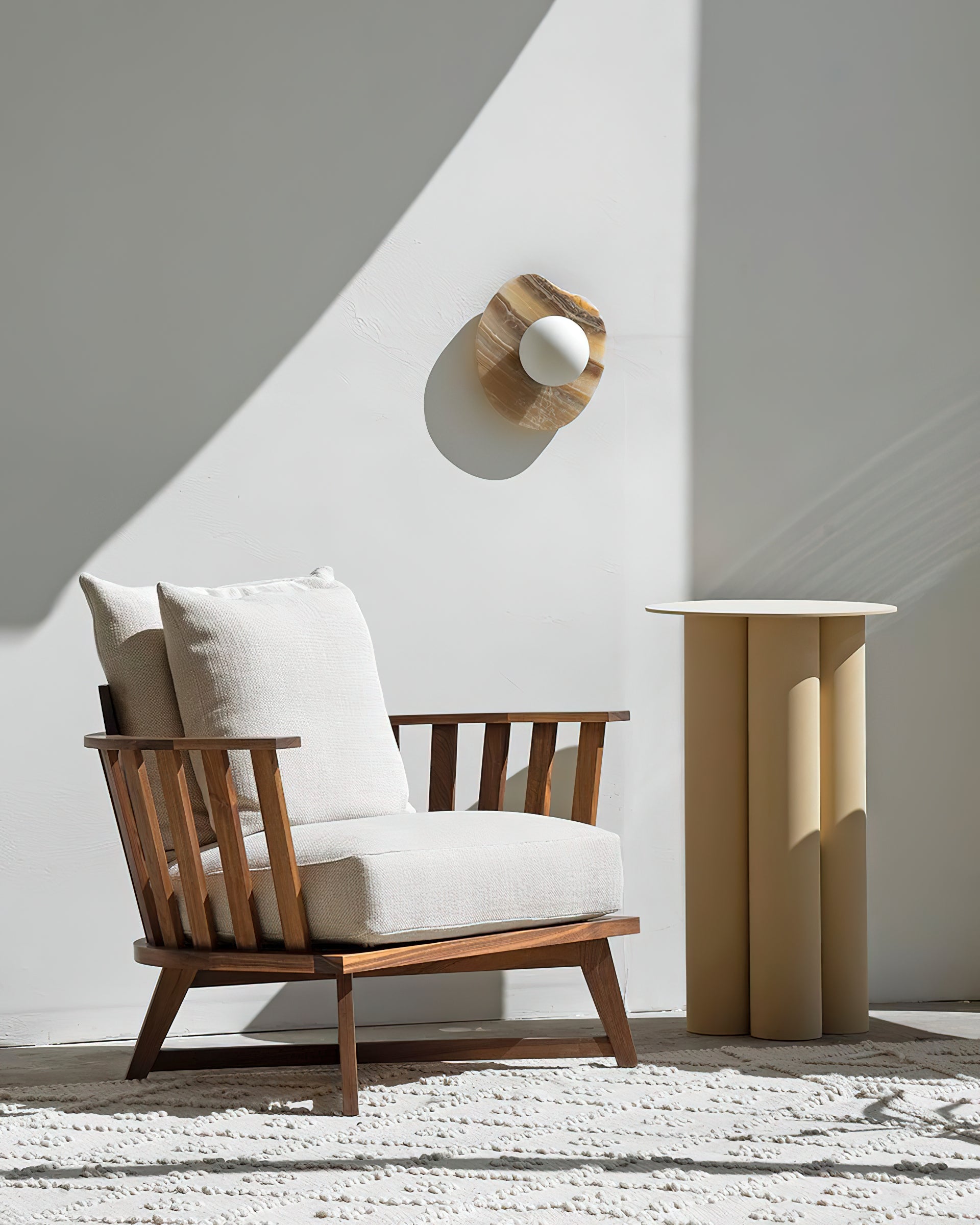 Lyvyneth Modern Minimalist Onyx Nopal Wall Lamp - Lamp Copper